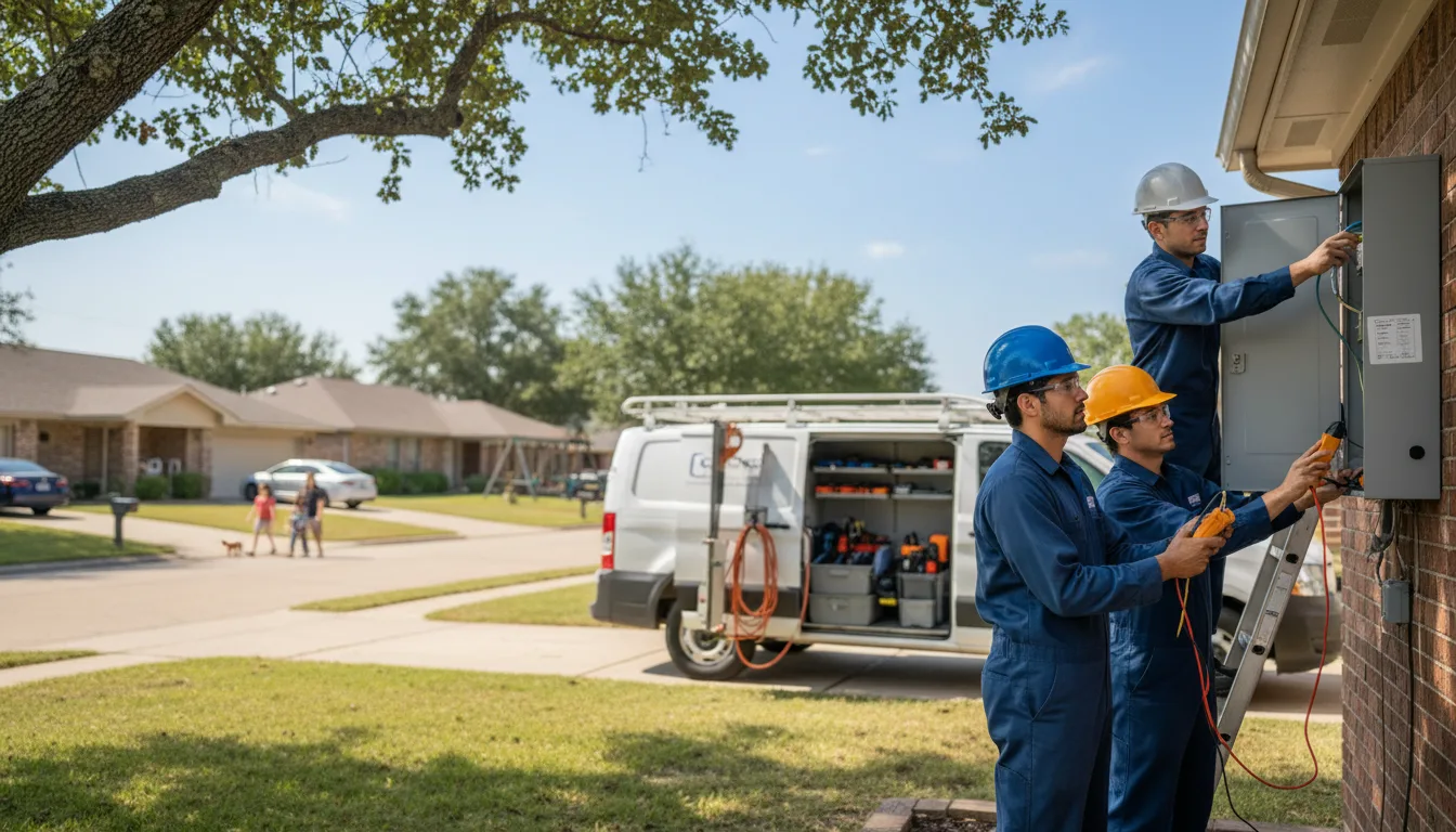 Certified electrician providing emergency electrical services in Gore, OK